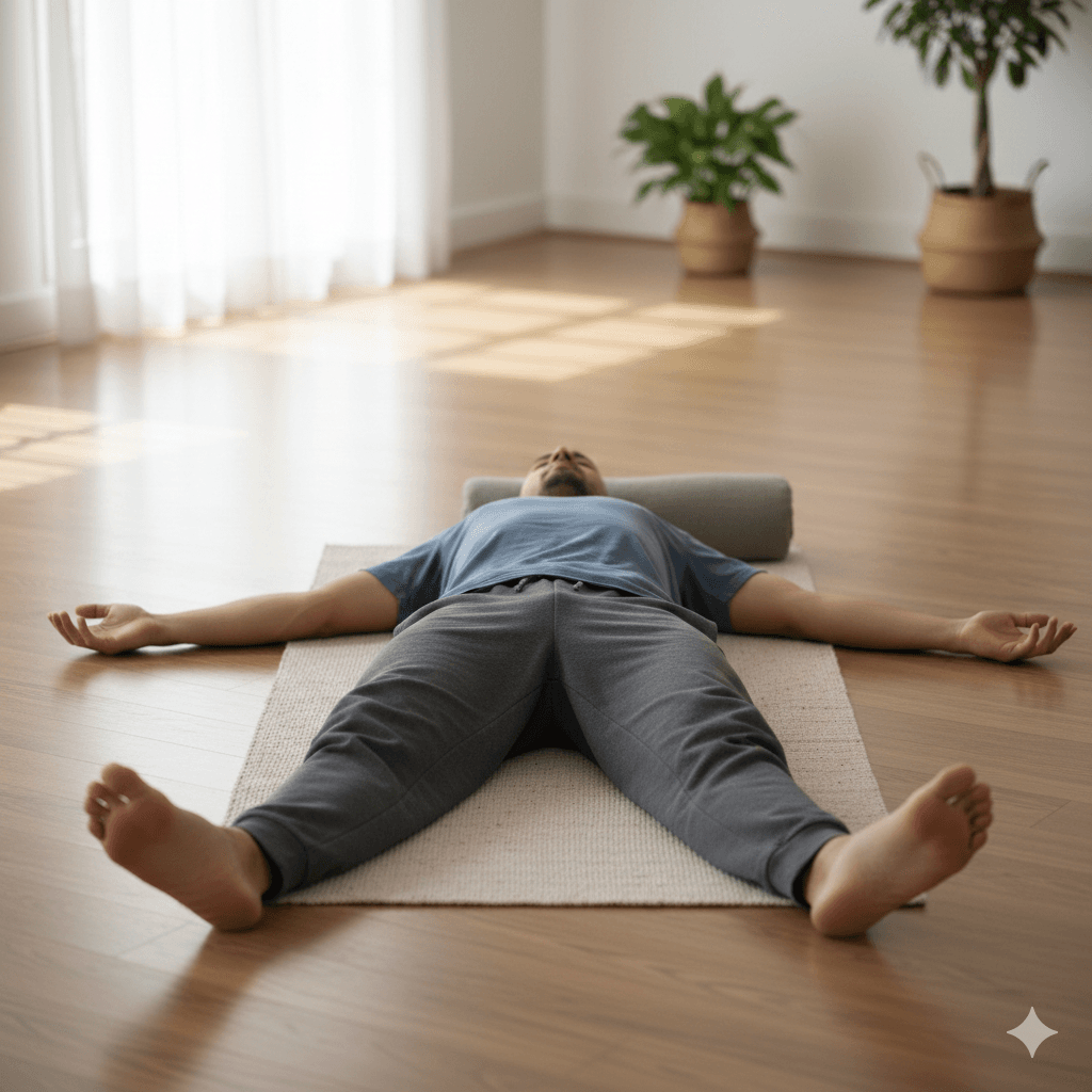 Corpse Pose yoga pose icon