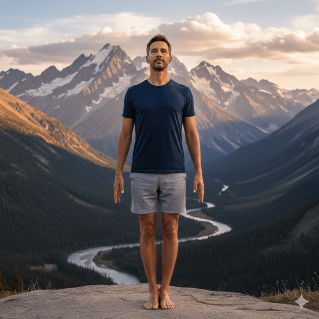 Mountain Pose yoga pose icon